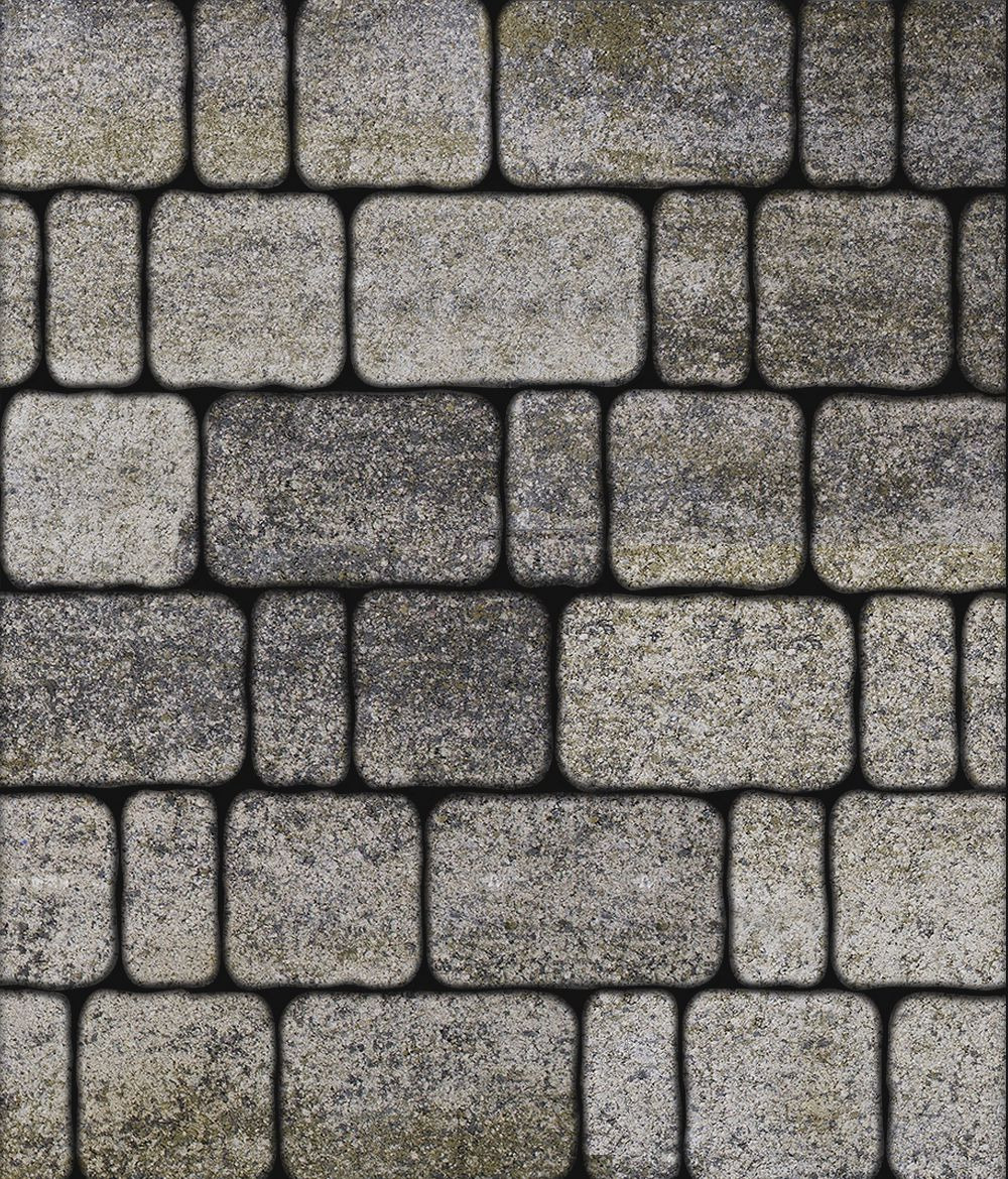 Тротуарная плитка Бержерак Искусственный камень Габбро 60
