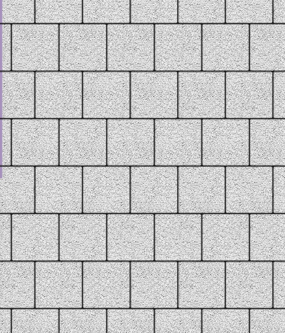Тротуарная плитка Бельпассо 150 ✕ 150 Гранит Белый 60