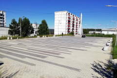 Зона центральной лестницы мкрн. Зеленый, г. Иркутск, 2019 г.