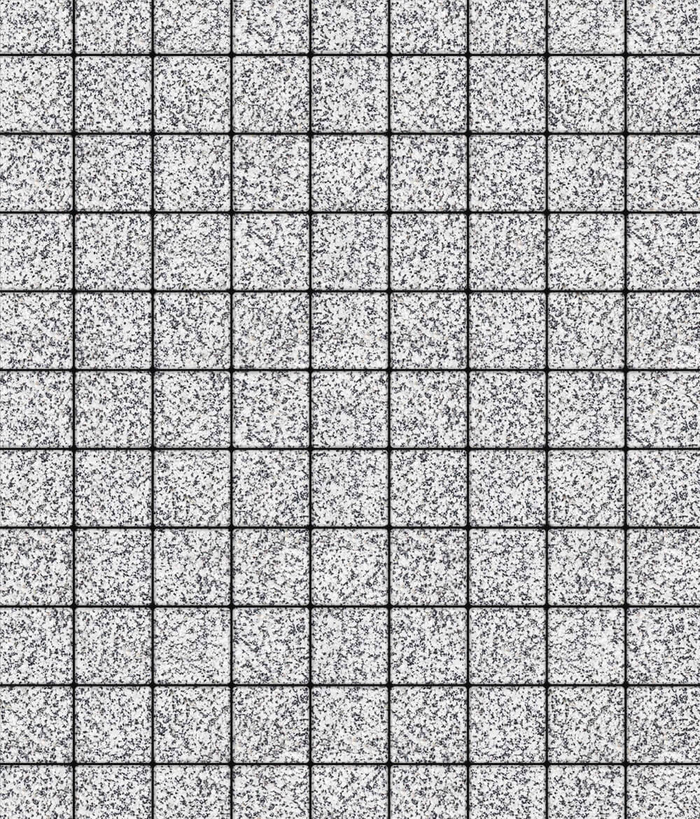 Тротуарная плитка Ла-Линия 100  ✕ 100 Стоунмикс Бело-черный 60