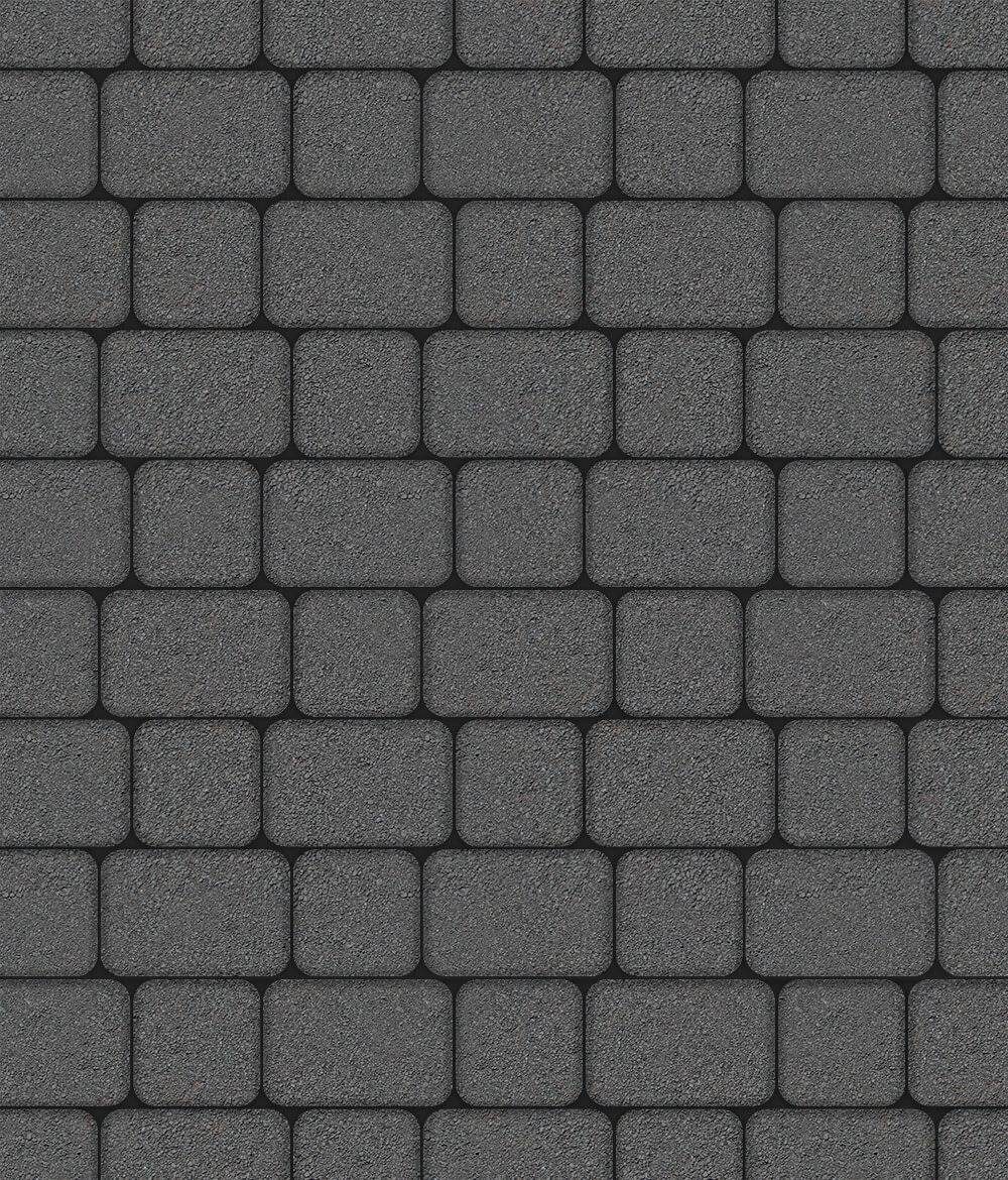 Тротуарная плитка Классико комплект из 2 плит Стандарт Серый 60