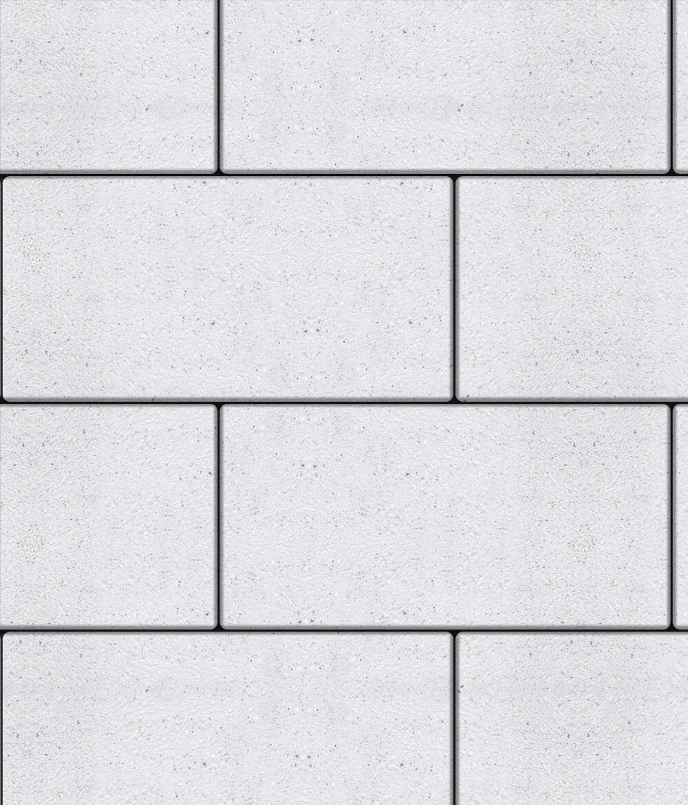 Тротуарная плитка Ла-Линия 600 ✕ 300 Стоунмикс Белый 80