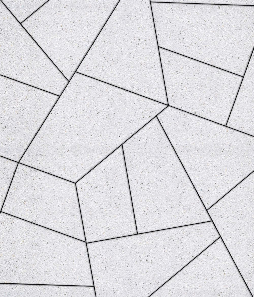 Тротуарная плитка Оригами Стоунмикс Белый 80