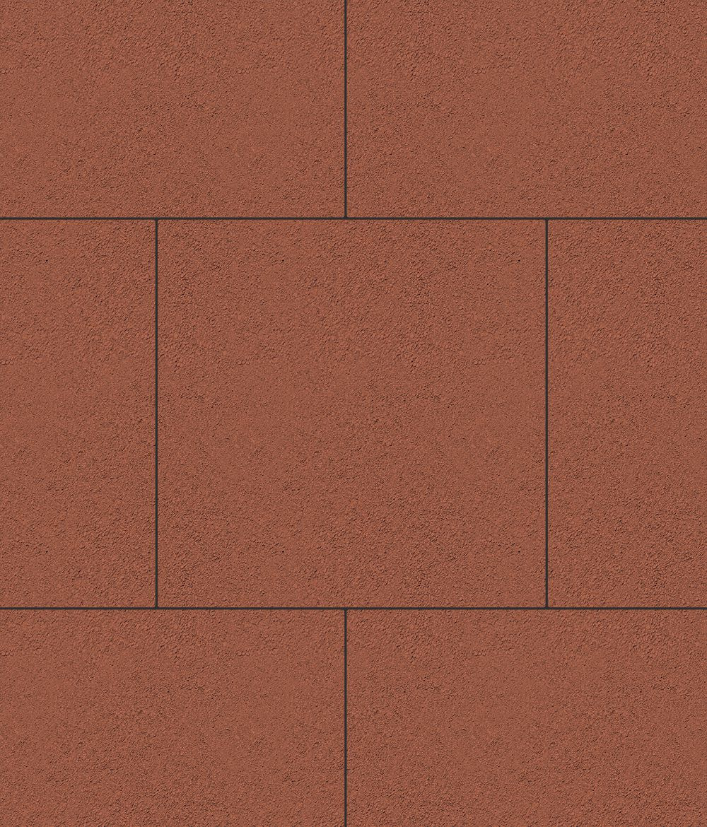 Тротуарная плитка Квадрум 500 ✕ 500 Стандарт Красный 60