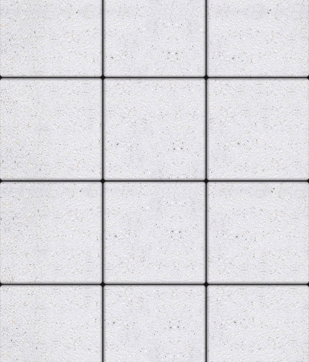 Тротуарная плитка Квадрум 400 ✕ 400 Стоунмикс Белый 60