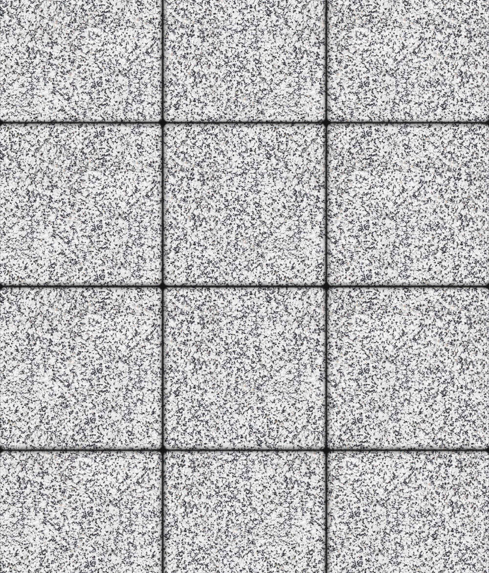 Тротуарная плитка Квадрум 400 ✕ 400 Стоунмикс Бело-черный 60