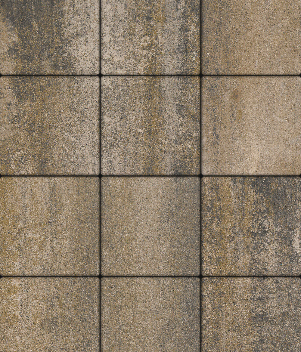 Тротуарная плитка Квадрум 400 ✕ 400 Искусственный камень Базальт 60