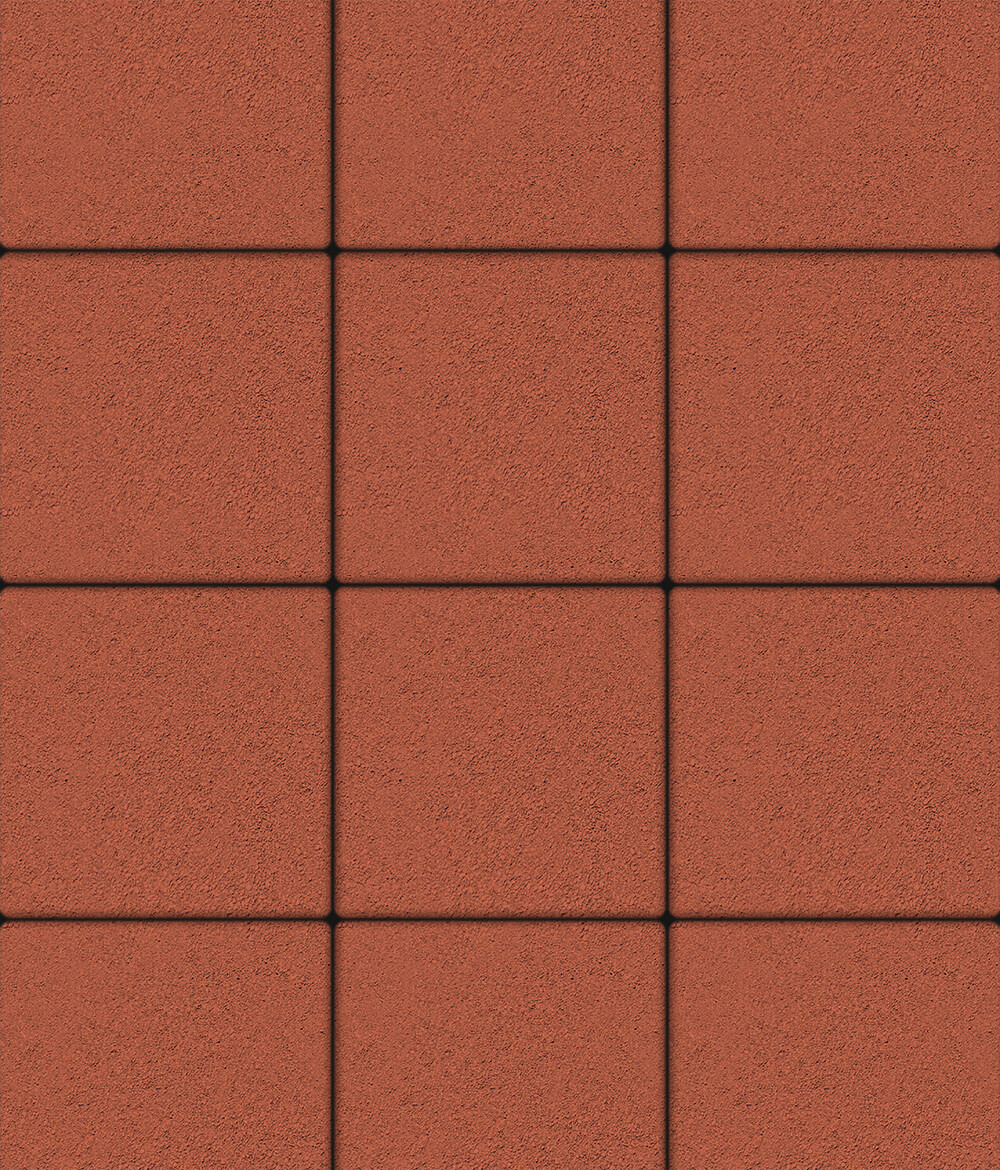 Тротуарная плитка Квадрум 400 ✕ 400 Стандарт Красный 60