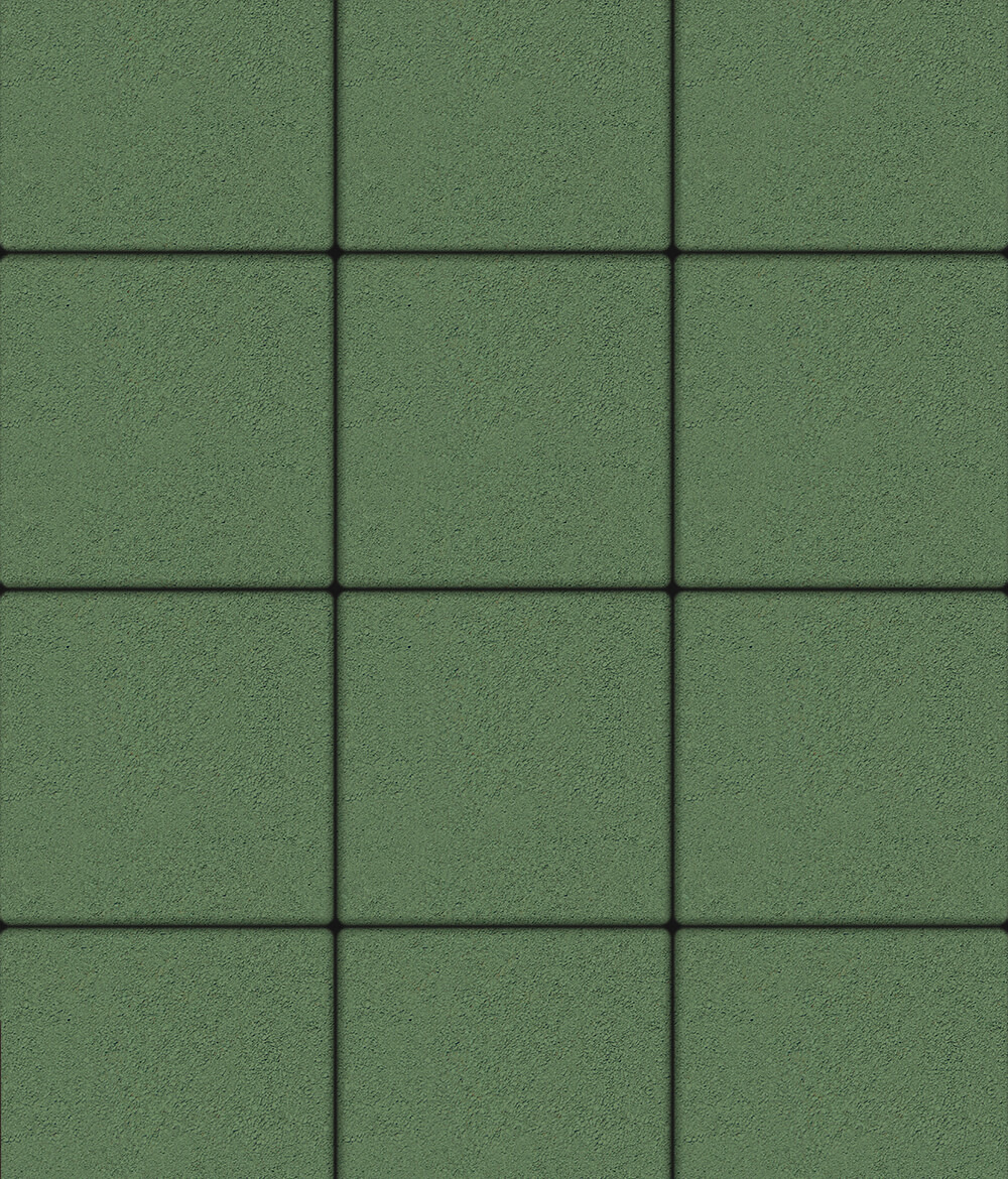 Тротуарная плитка Квадрум 400 ✕ 400 Стандарт Зеленый 60