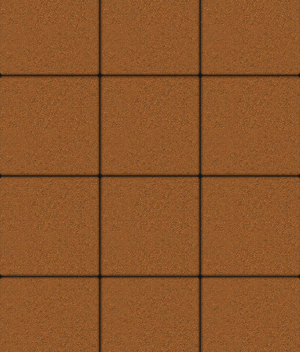 Тротуарная плитка Квадрум 400 ✕ 400 Стандарт Оранжевый 60