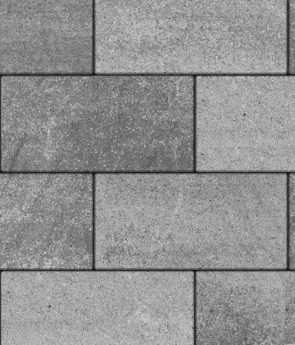 Тротуарная плитка Ла-Линия 600 ✕ 300 Искусственный камень Шунгит 80