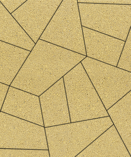 Тротуарная плитка Оригами Стандарт Желтый 80