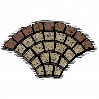 С2 «Веер», 750×460 мм Tan brown