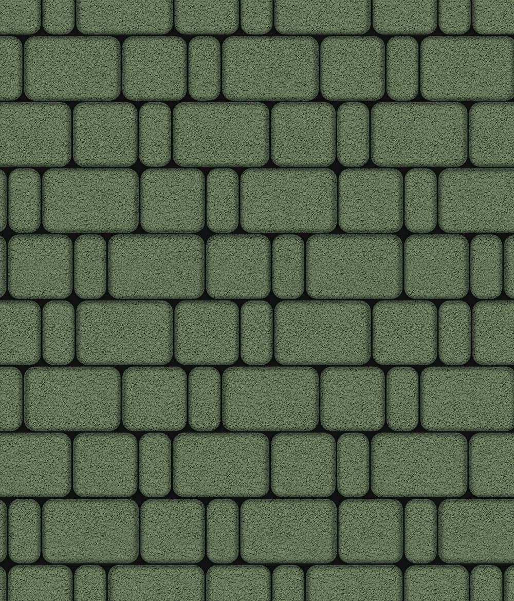 Тротуарная плитка Классико комплект из 3 плит Гранит Зеленый 60