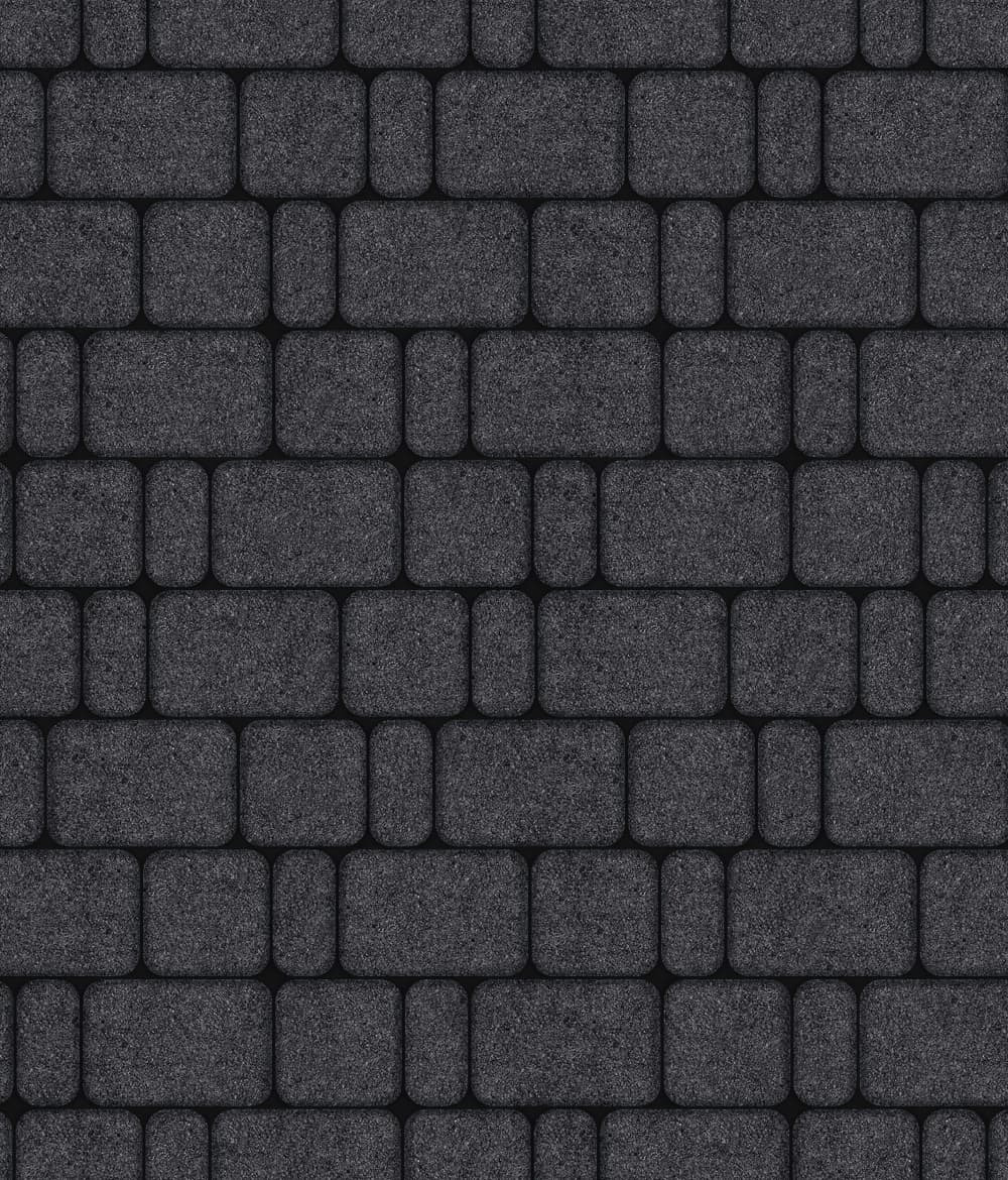 Тротуарная плитка Классико комплект из 3 плит Стоунмикс Черный 60