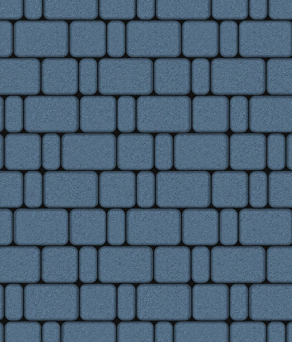 Тротуарная плитка Классико комплект из 3 плит Стандарт Синий 60