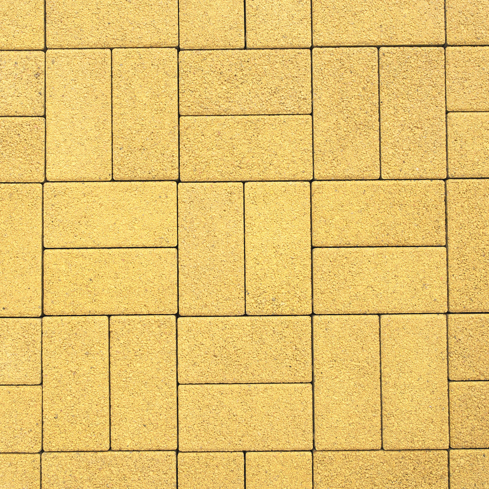 Тротуарная плитка Ла-Линия 100  ✕ 200 Гранит Желтый 100